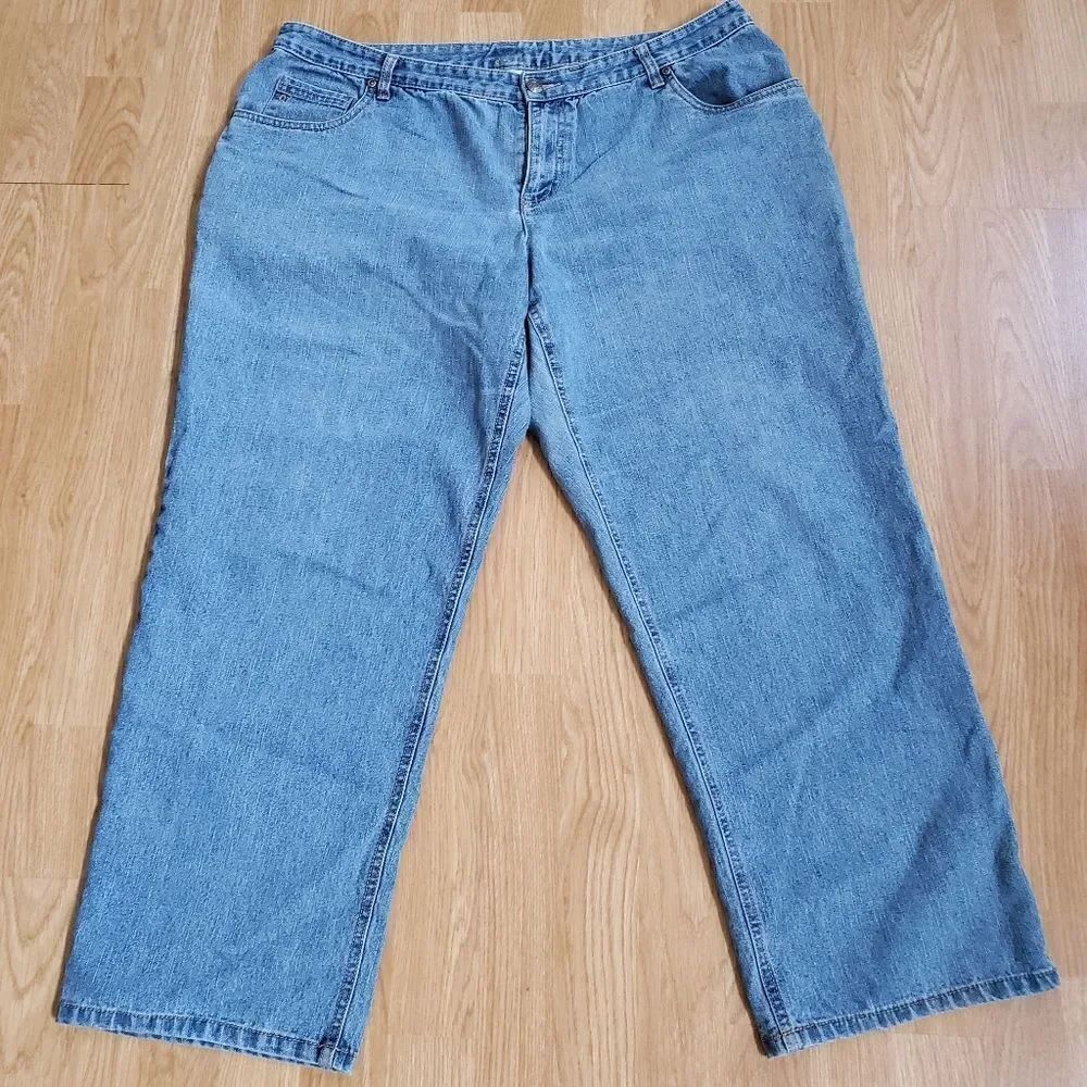 CJ Banks Plus Size Wide Leg Jeans 38x27
